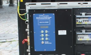 RFID-Abrechnungssystem in Unterflurverteiler montiert